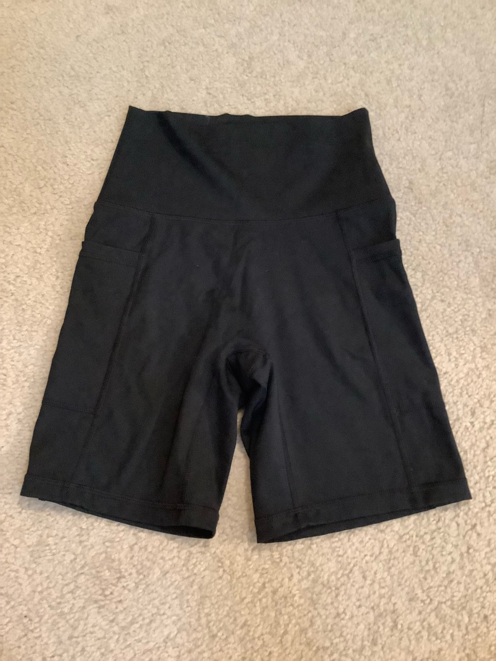 Aerie Offline Goals Black Athletic Hi Rise Bike Shorts with Pockets Small.